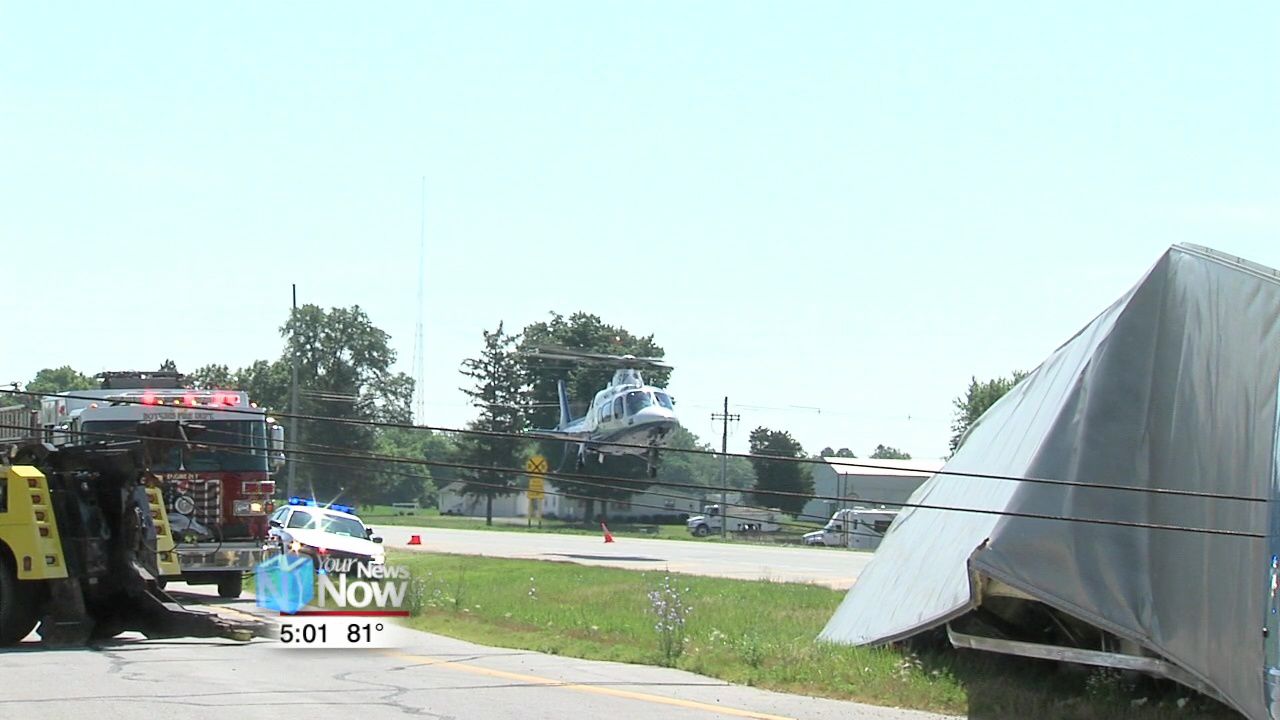 Delphos man transported by Life Flight after two truck crash in Wapakoneta 1.jpg